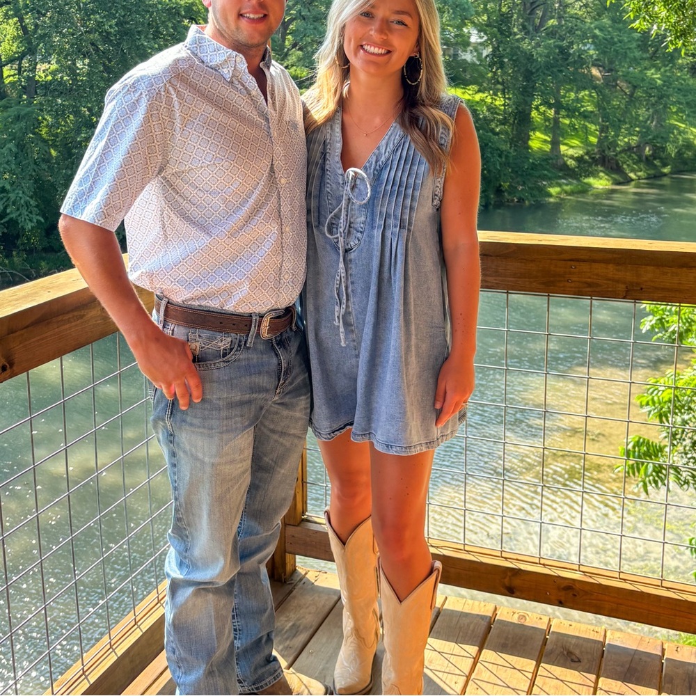 Denim Romper